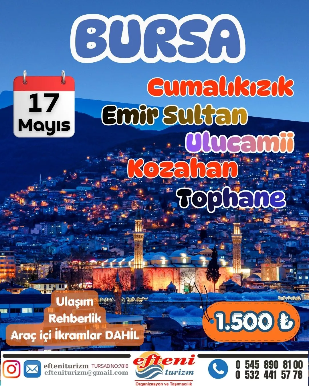 Bursa turu günübirlik