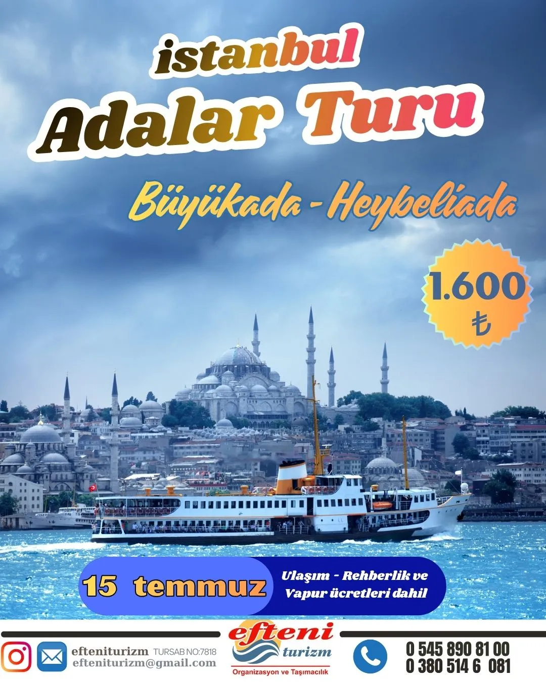 İstanbul’un gözbebeği masmavi denizlerin incisi Adalar’ı keşfetmeye hazır olun !